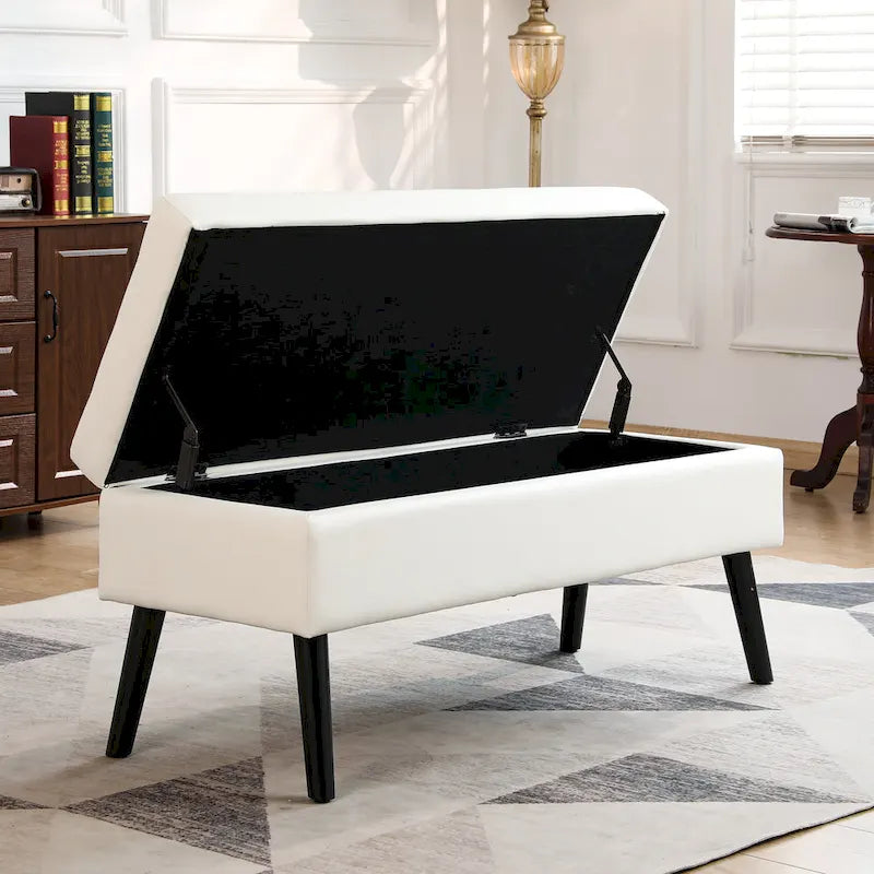 Banc de rangement pour bout de lit de chambre à coucher