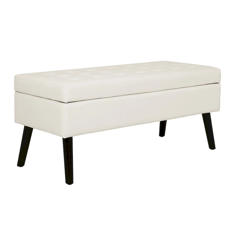 Banc de rangement pour bout de lit de chambre à coucher