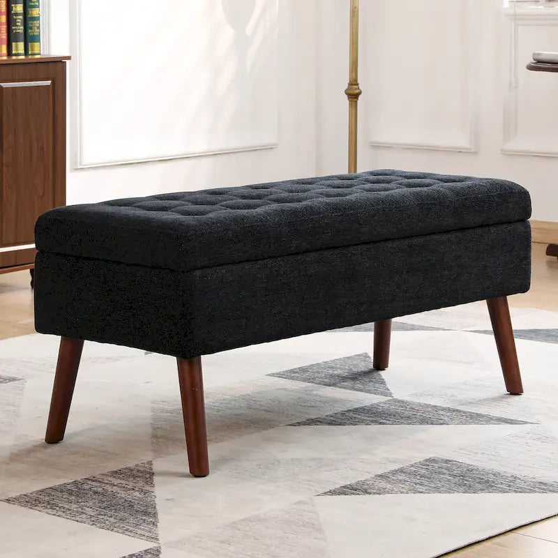 Banc de rangement pour bout de lit de chambre à coucher