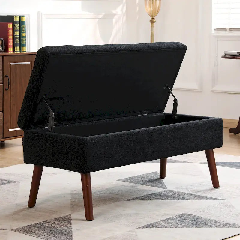 Banc de rangement pour bout de lit de chambre à coucher