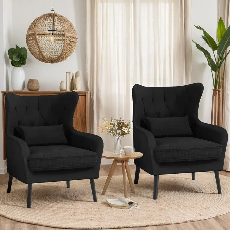 Fauteuil d'appoint en velours, rembourré, coussin épais et confortable pour le salon