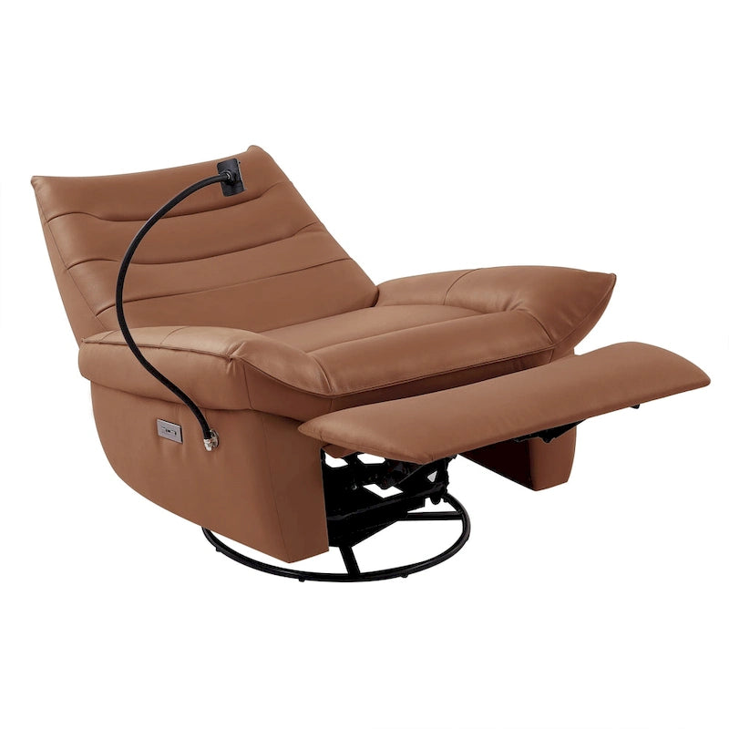 Upholstered Power Recliner Leather Lounge Chair for Living (Set of 2)