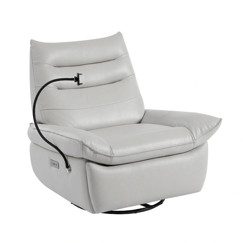 Upholstered Power Recliner Leather Lounge Chair for Living (Set of 2)