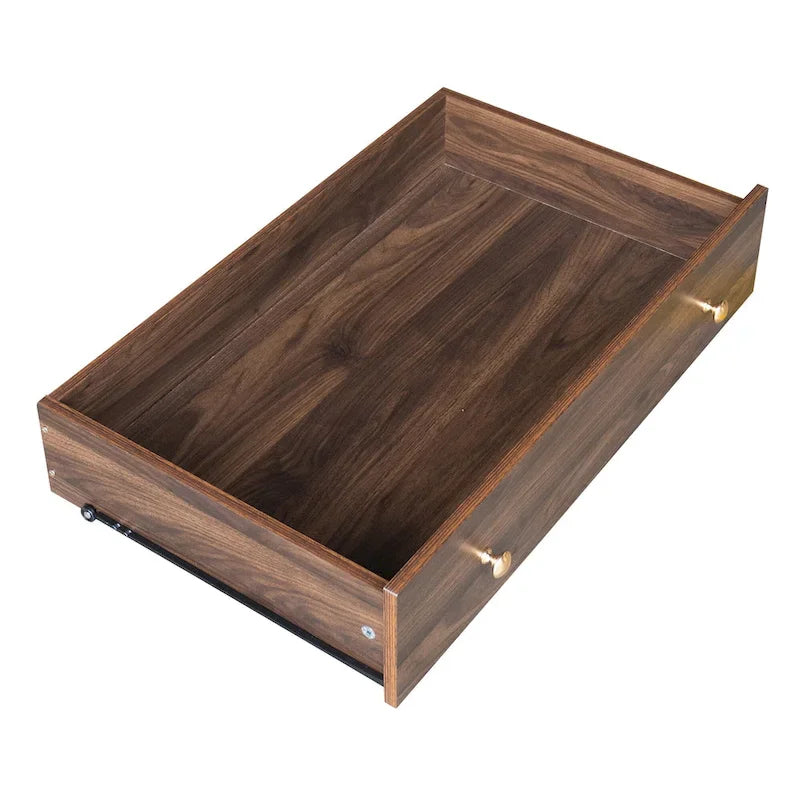Armoire-penderie ouverte, armoire avec 2 tringles et 3 tiroirs, armoire de rangement en bois