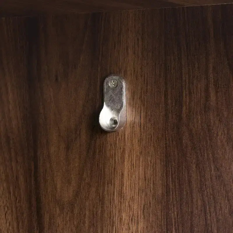 Armoire-penderie ouverte, armoire avec 2 tringles et 3 tiroirs, armoire de rangement en bois