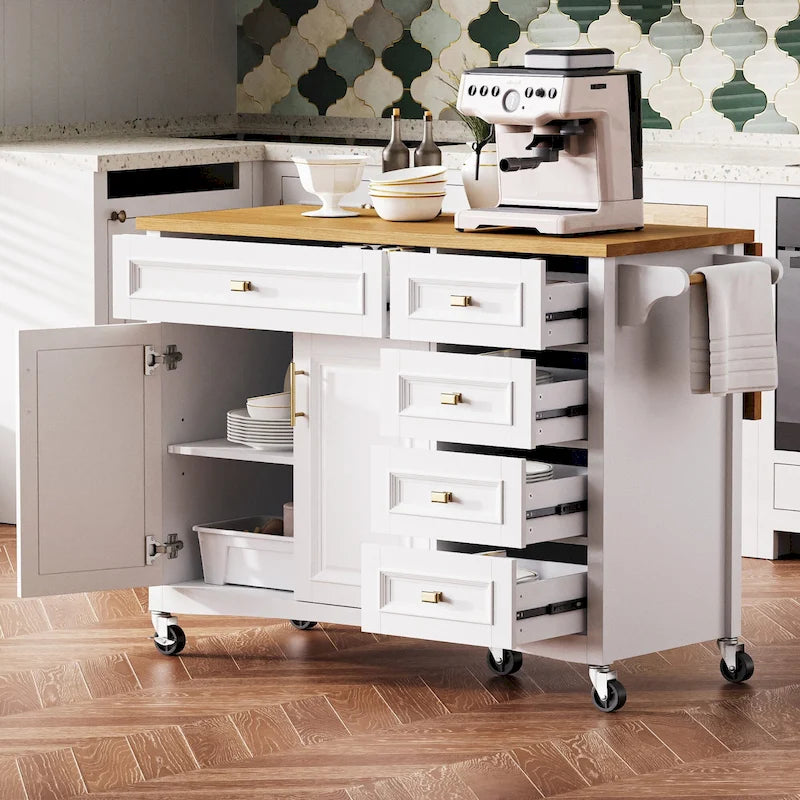 Îlot de cuisine 52" avec rallonge (tabourets non inclus)