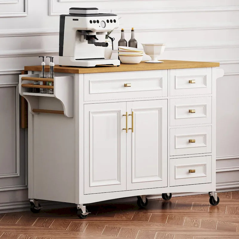 Îlot de cuisine 52" avec rallonge (tabourets non inclus)