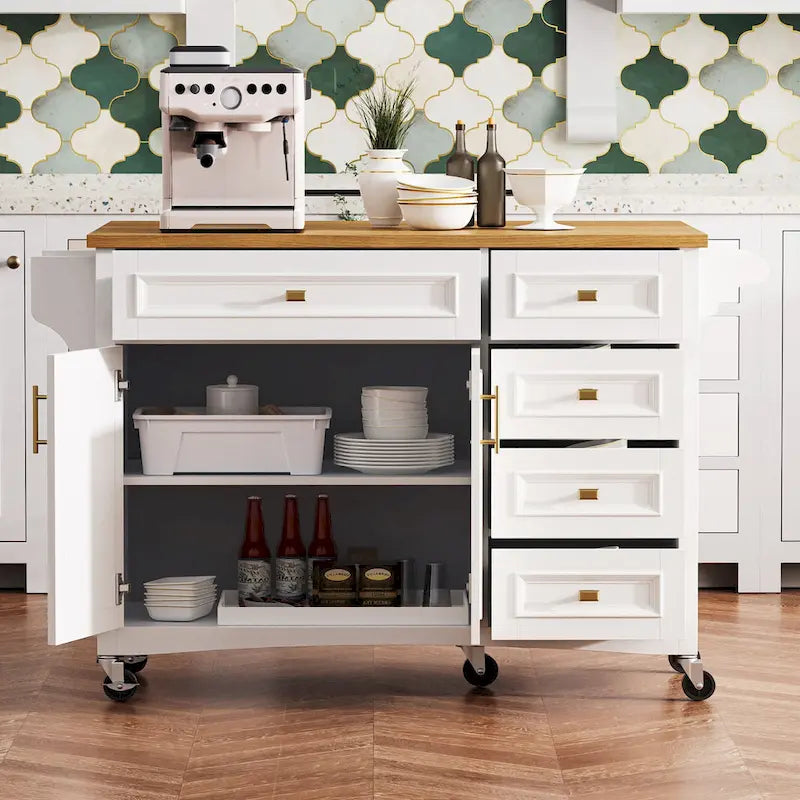 Îlot de cuisine 52" avec rallonge (tabourets non inclus)