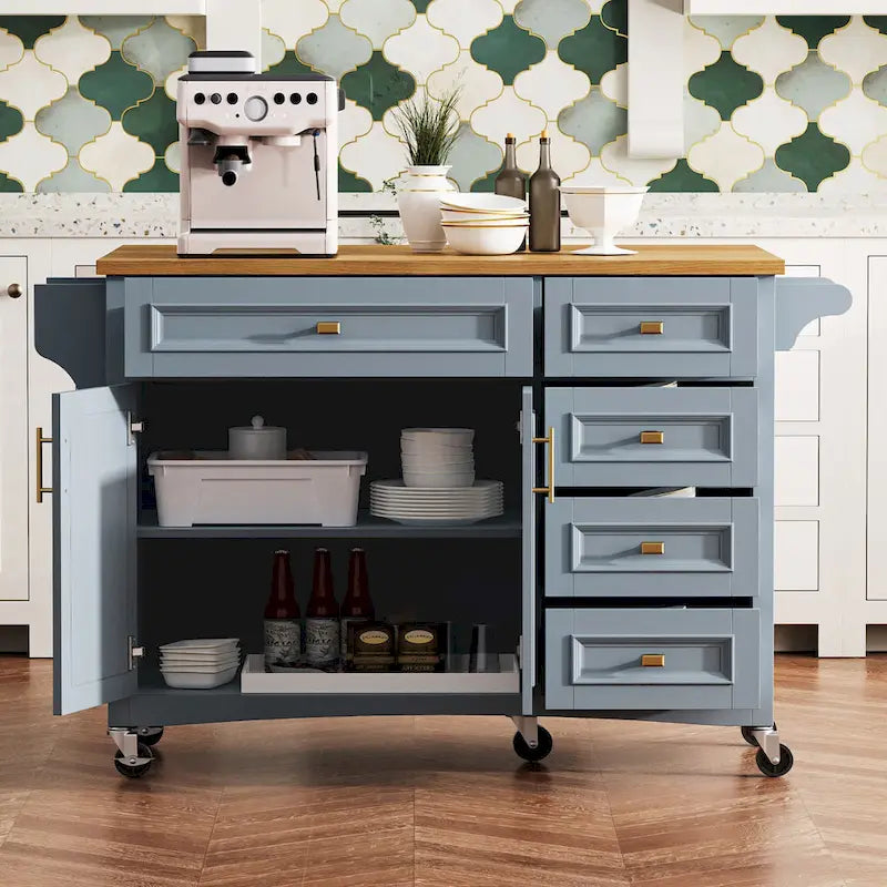 Îlot de cuisine 52" avec rallonge (tabourets non inclus)