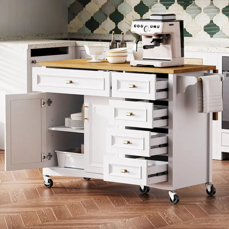Îlot de cuisine 52" avec rallonge (tabourets non inclus)