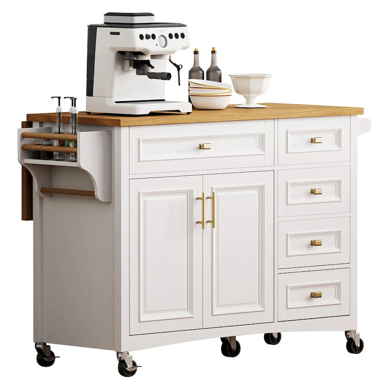 Îlot de cuisine 52" avec rallonge (tabourets non inclus)