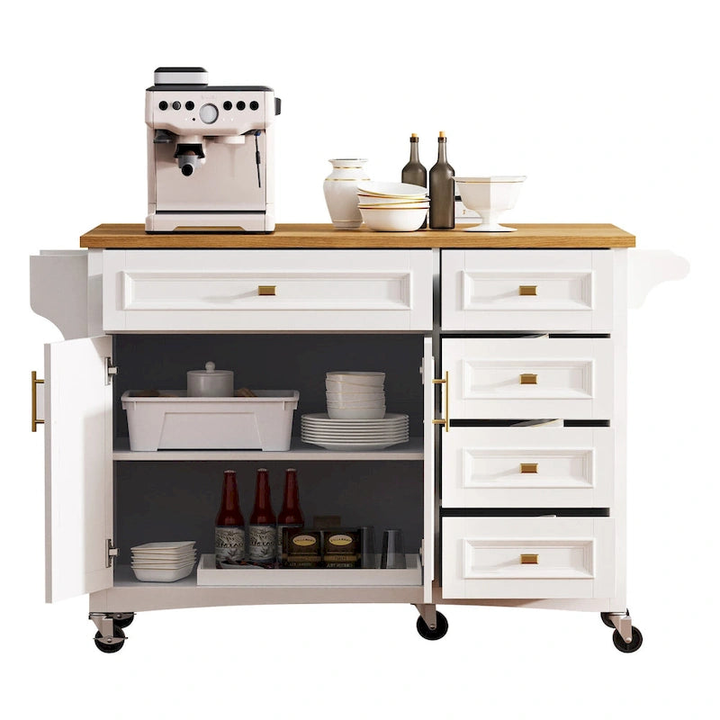 Îlot de cuisine 52" avec rallonge (tabourets non inclus)
