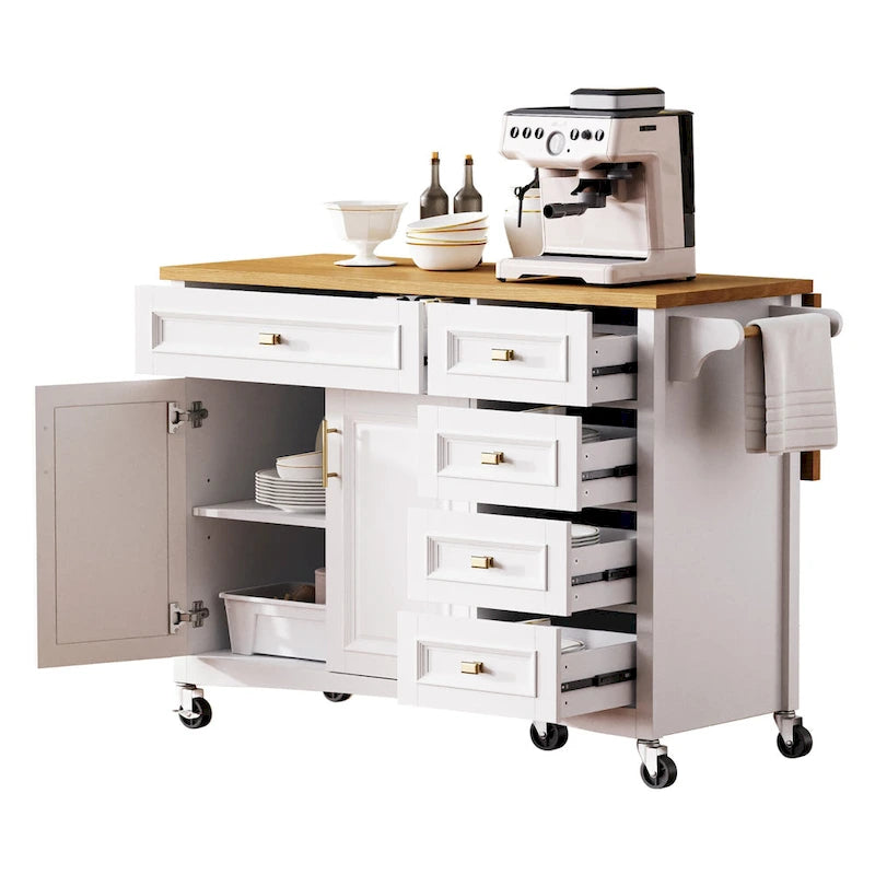 Îlot de cuisine 52" avec rallonge (tabourets non inclus)