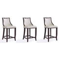 Tabouret de bar en bois de hêtre et noyer de 104 cm (lot de 3)