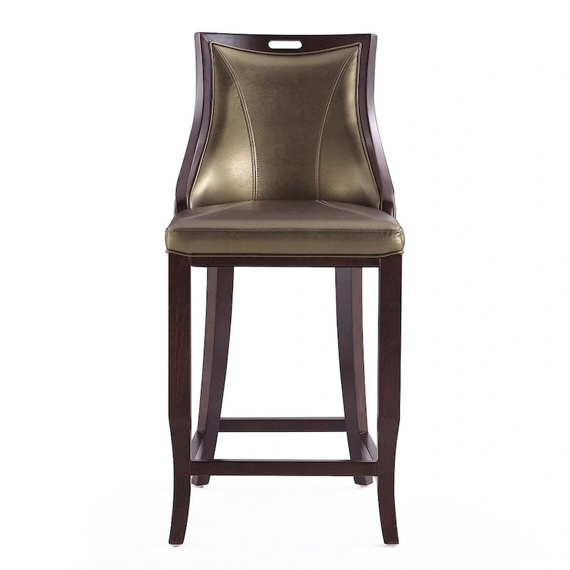 Tabouret de bar en bois de hêtre et noyer de 104 cm (lot de 3)