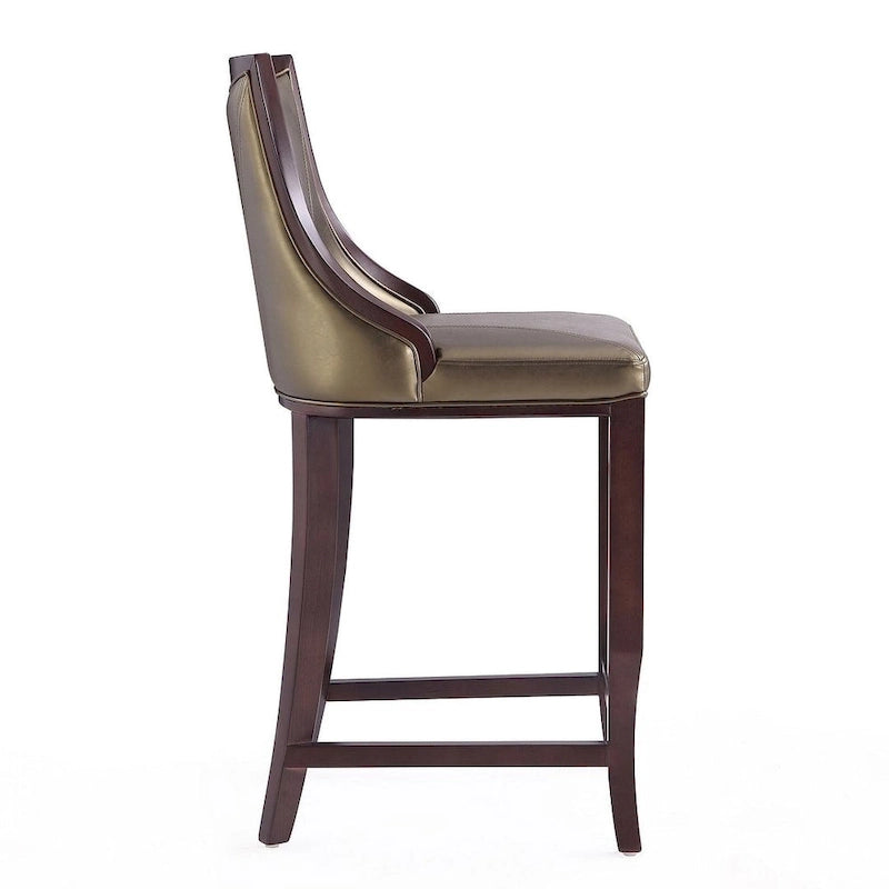 Tabouret de bar en bois de hêtre et noyer de 104 cm (lot de 3)