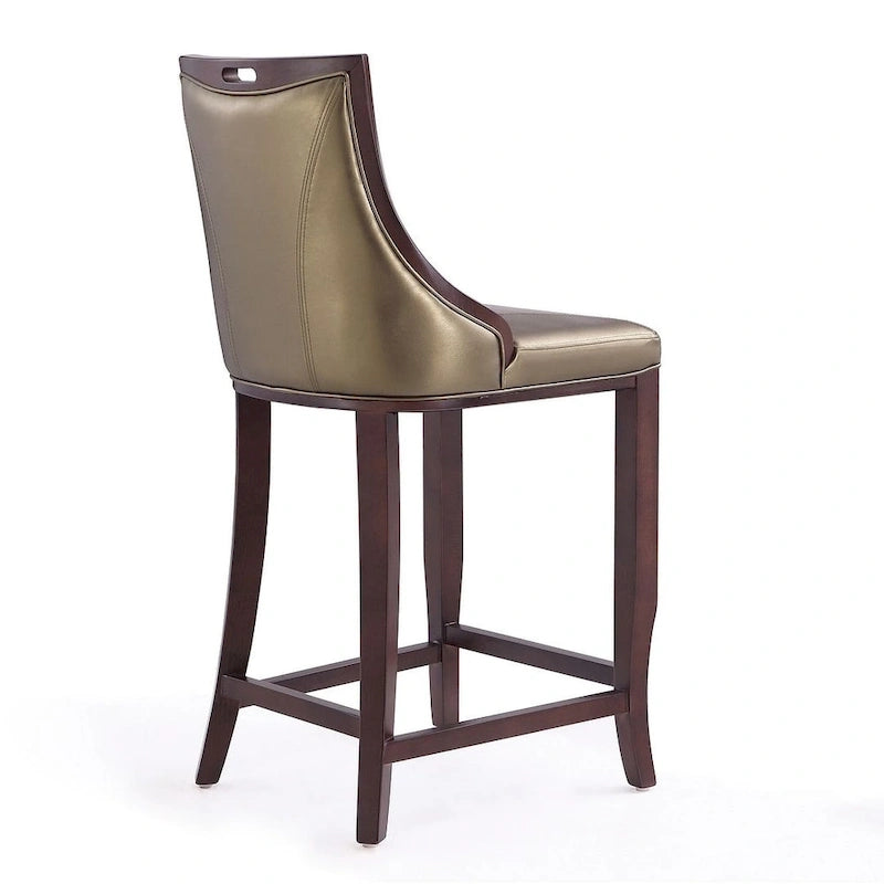 Tabouret de bar en bois de hêtre et noyer de 104 cm (lot de 3)