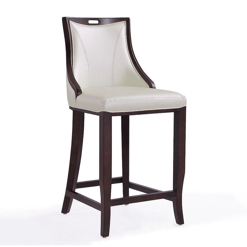 Tabouret de bar en bois de hêtre et noyer de 104 cm (lot de 3)