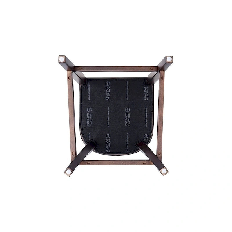 Tabouret de bar en bois de hêtre et noyer de 104 cm (lot de 3)