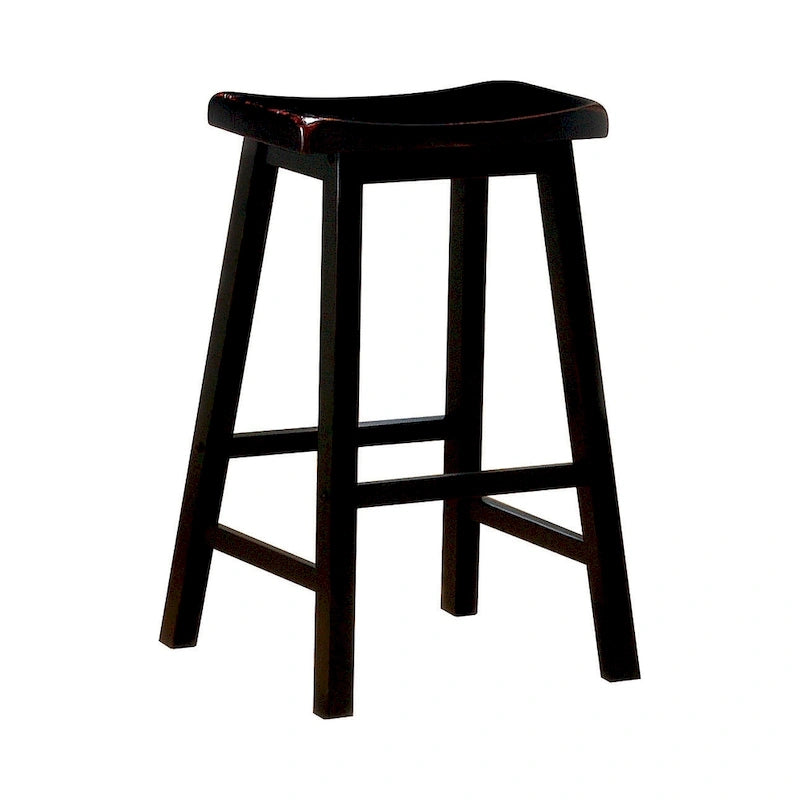 Tabourets de bar en forme de selle (lot de 2)