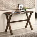 Mav Transitional Walnut 47-inch Solid Wood Sofa Table by Furniture of America