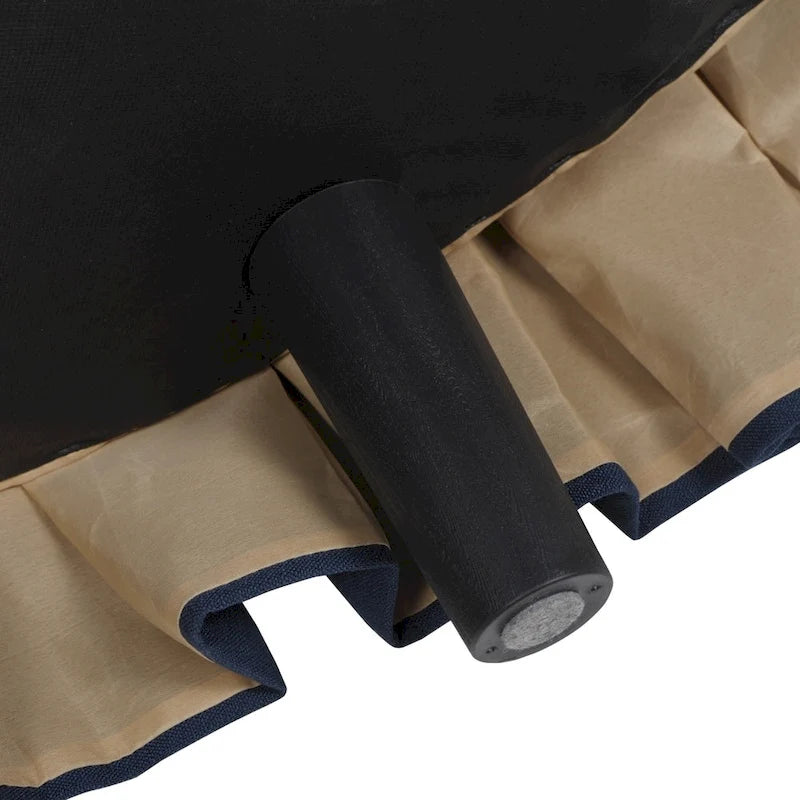 Pouf de cocktail capitonné avec jupe plissée