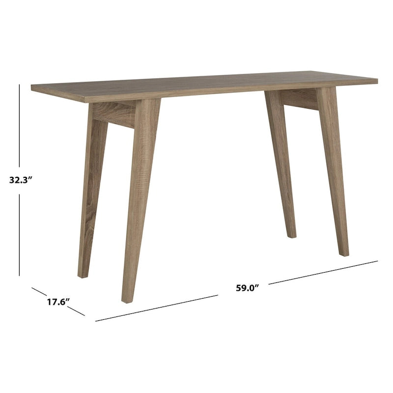 Oak Console - 59 x 17.6 x 32.3