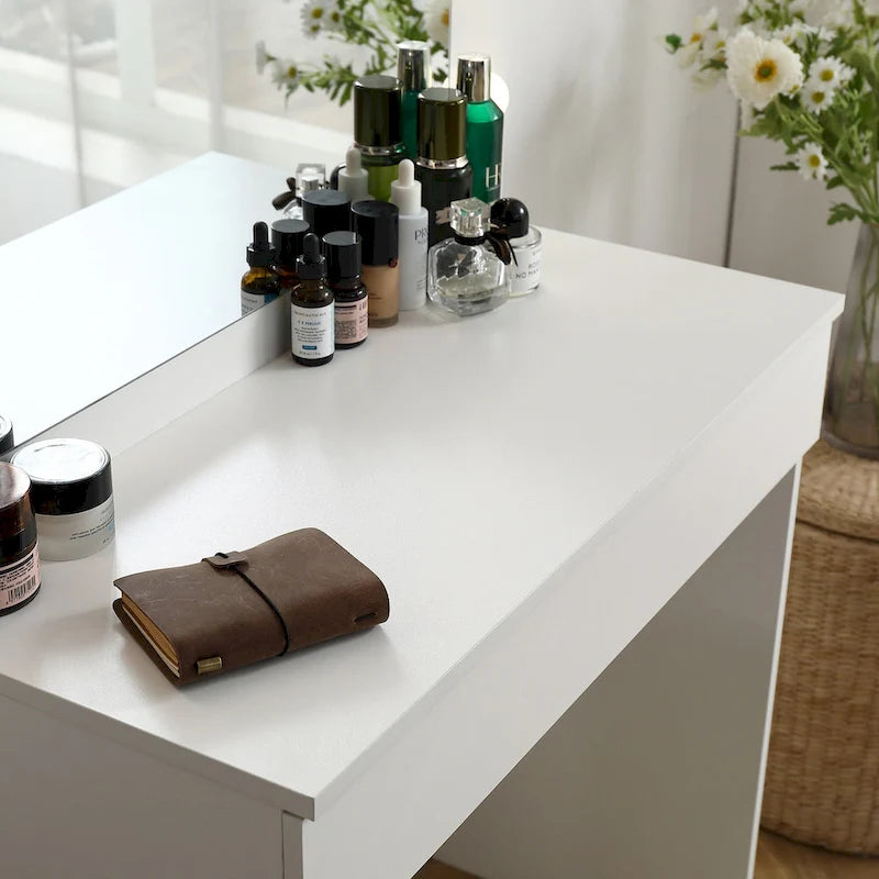 Vanity table with mirror