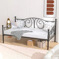 Twin Metal Daybed Frame with Slats, Classic Mattress Foundation, No Box Spring Needed