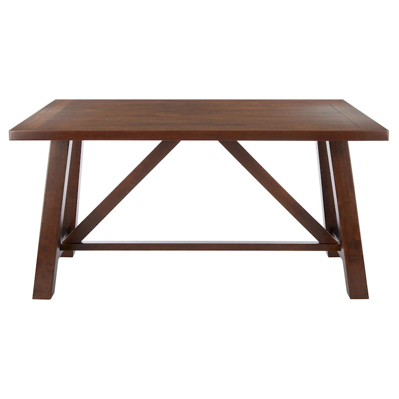 Table de salle à manger rectangulaire marron