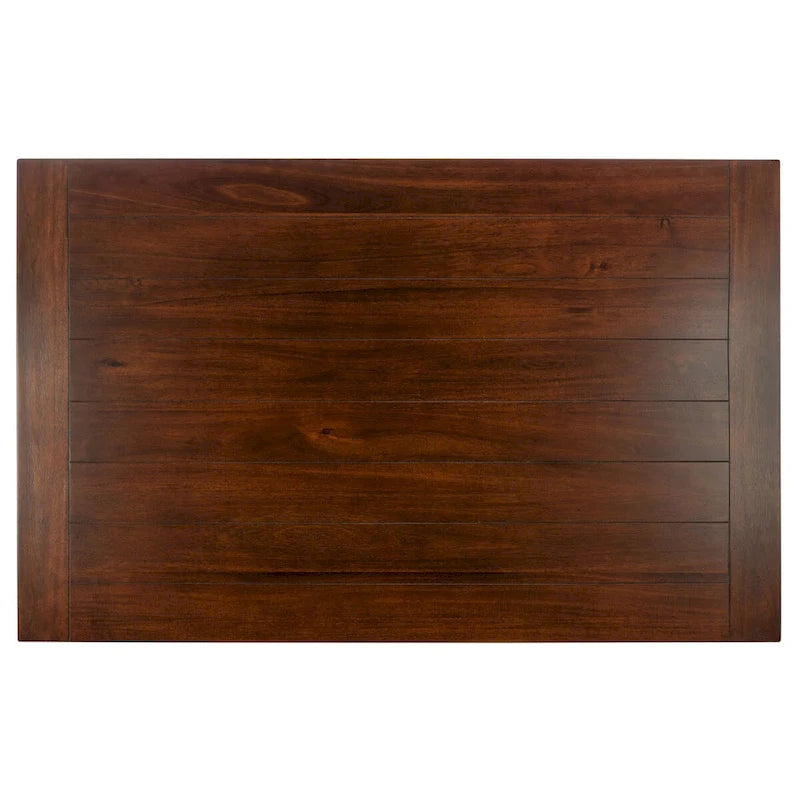Table de salle à manger rectangulaire marron